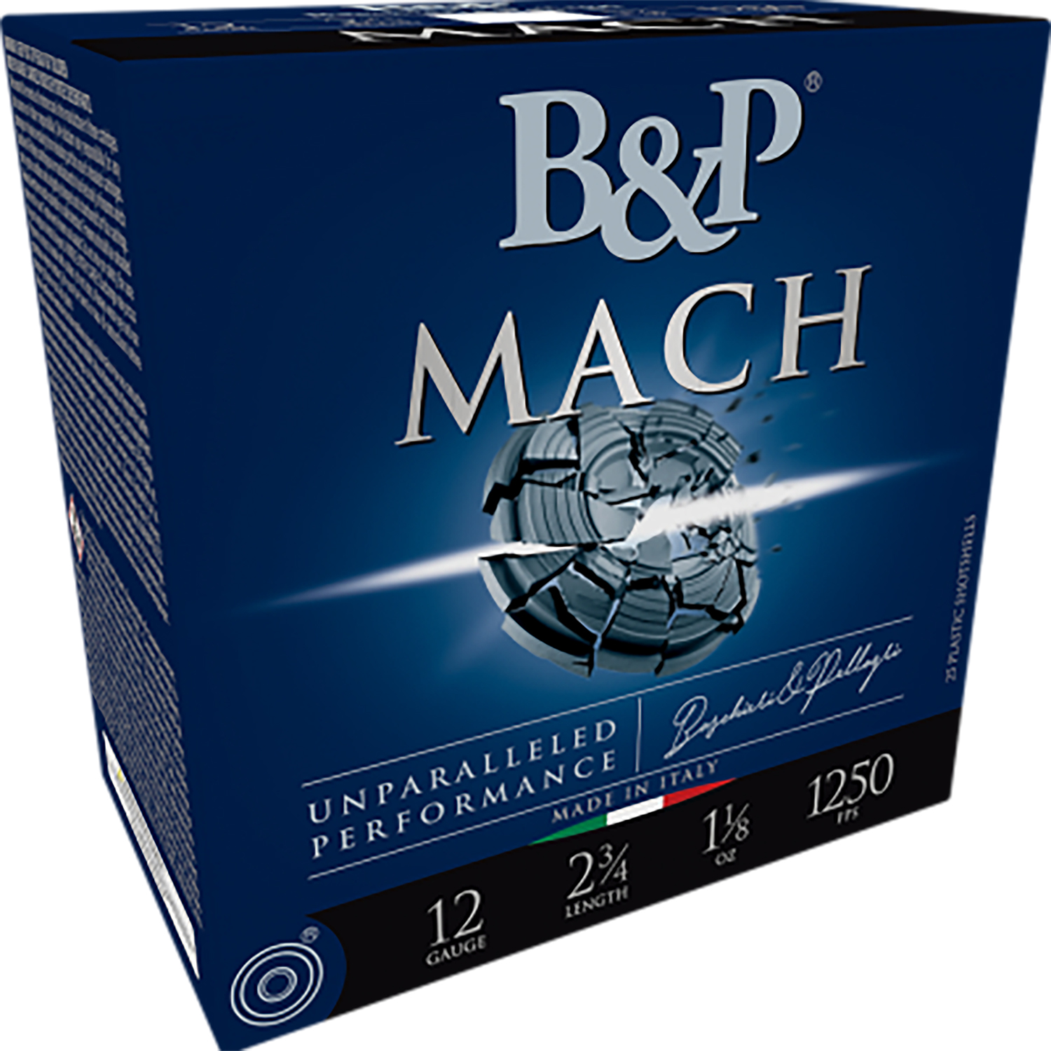 B&p Ammunition 12B78F28 Mach  12Gauge 2.75″ 7/8oz 8Shot 25 Per Box/10 Case