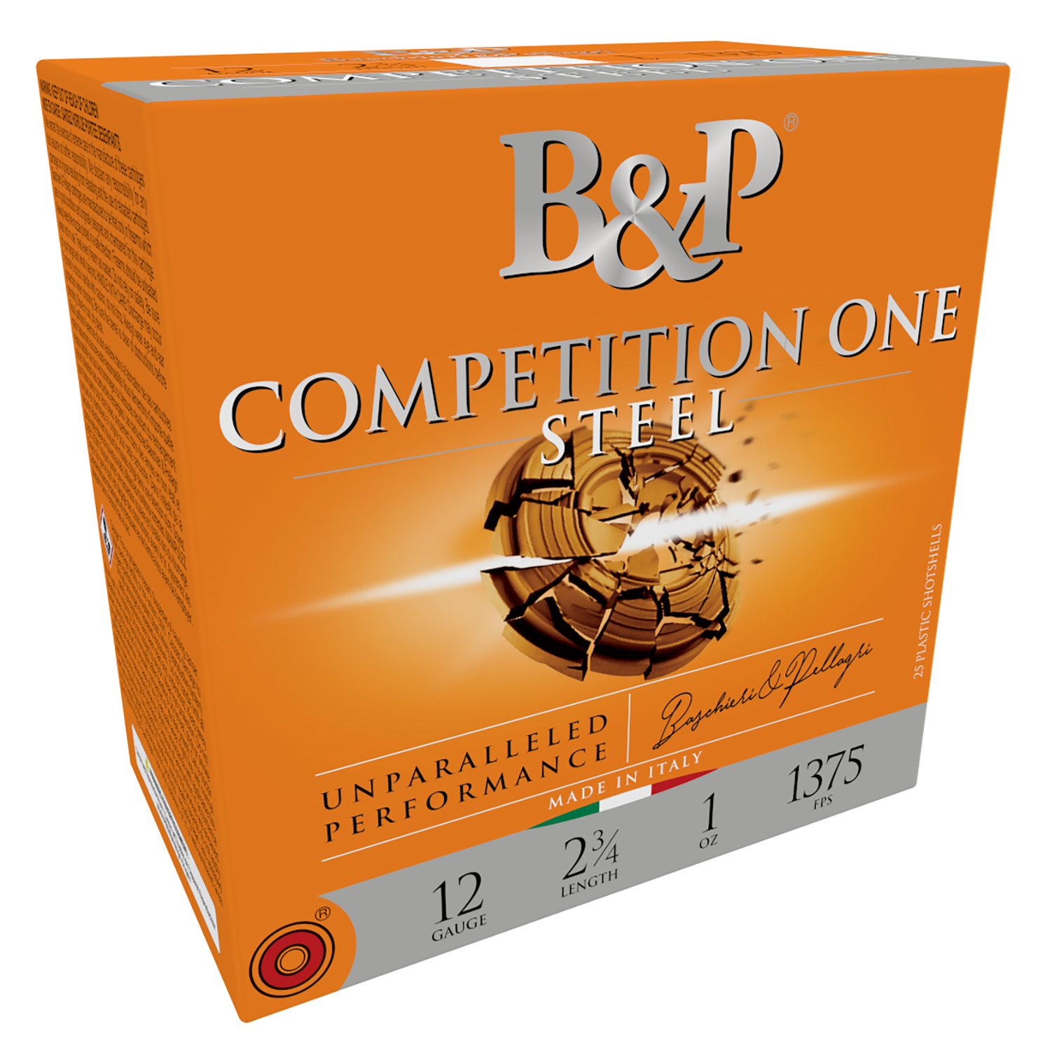 B&p Ammunition 12B1GCP7 Competition One  12Gauge 2.75″ 1oz 7.5Shot 25 Per Box/10 Case