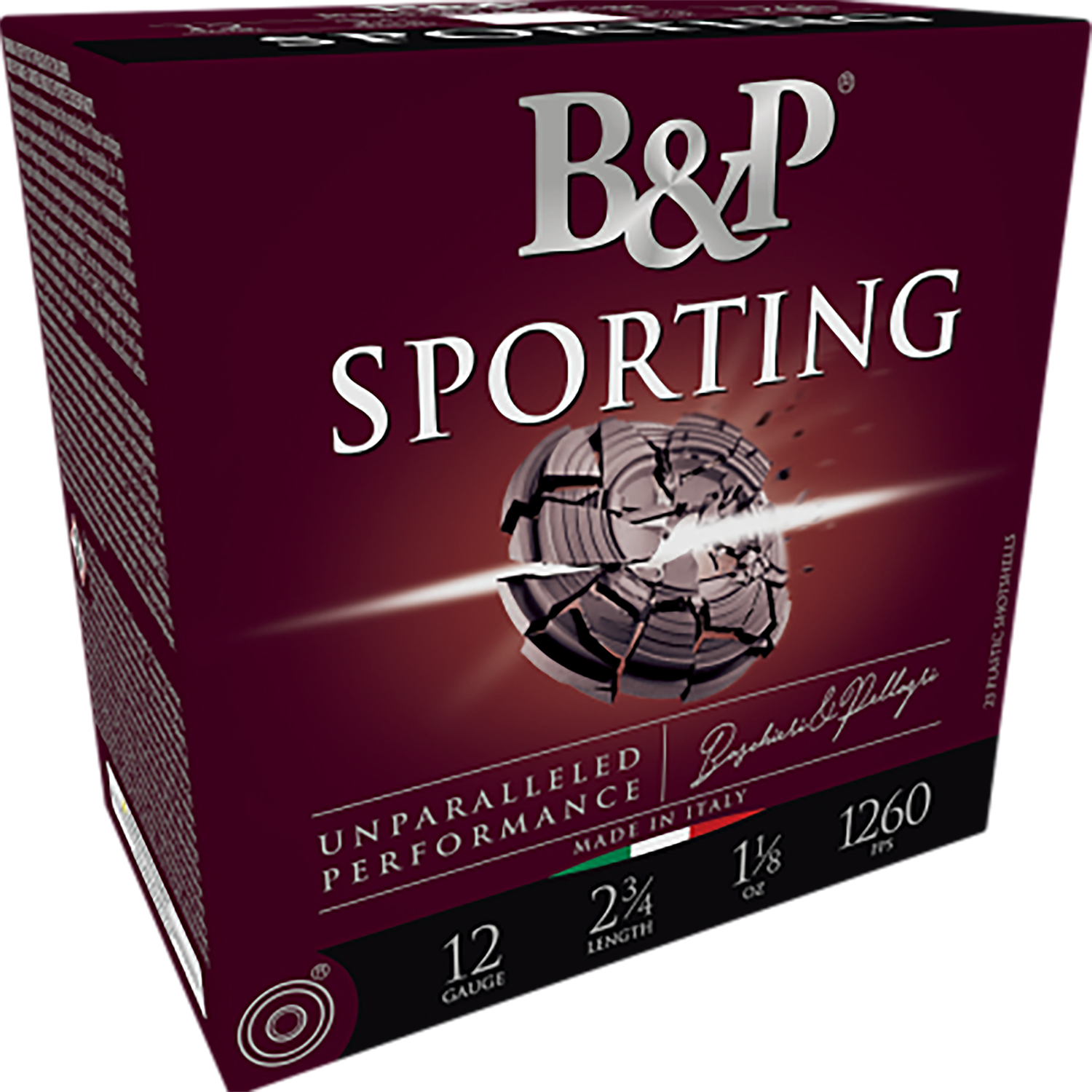 B&p Ammunition 12B1SCF8 Sporting Clay  12Gauge 2.75″ 1oz 8Shot 25 Per Box/10 Case