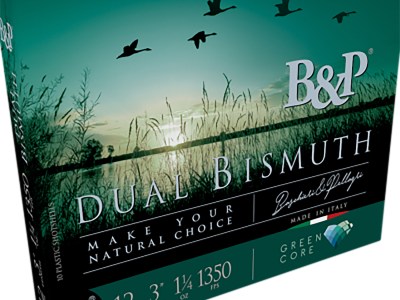 B&p Ammunition 12B5DB43 Dual Bismuth  12Gauge 2.75″ 1 1/5oz Bismuth 3/4Shot 10 Per Box/10 Case