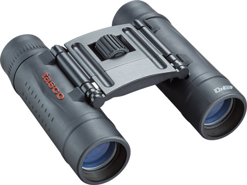 TASCO BINOCULAR ESSENTIALS – 10X25 ROOF PRISM BLACK