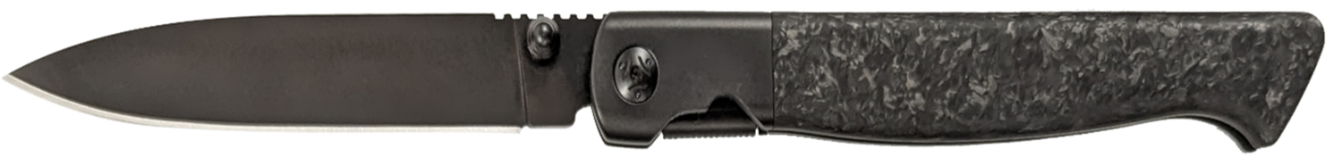 Cold Steel CSFL39SDP Spectre  3.80″ Folding Drop Point Plain Black Matte PVD CPM 20V SS Blade, Forged Carbon Fiber Handle