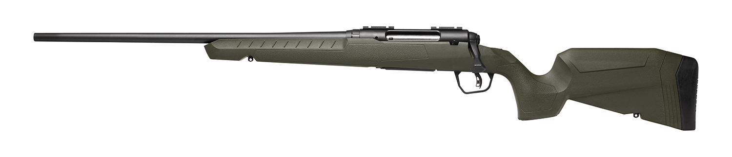 Savage Arms 32080 Axis 2  270 Win 4+1 22″ Matte Black Sporter Barrel, Matte Black Drilled & Tapped Steel Receiver, Fixed Green Synthetic Stock, Left Hand