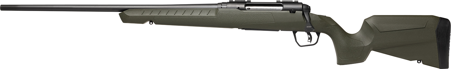 Savage Arms 32127 Axis 2 Compact 223 Rem 4+1 20″ Matte Black Heavy Sporter Barrel, Matte Black Drilled & Tapped Carbon Steel Receiver, Fixed Green Synthetic Stock Left Hand