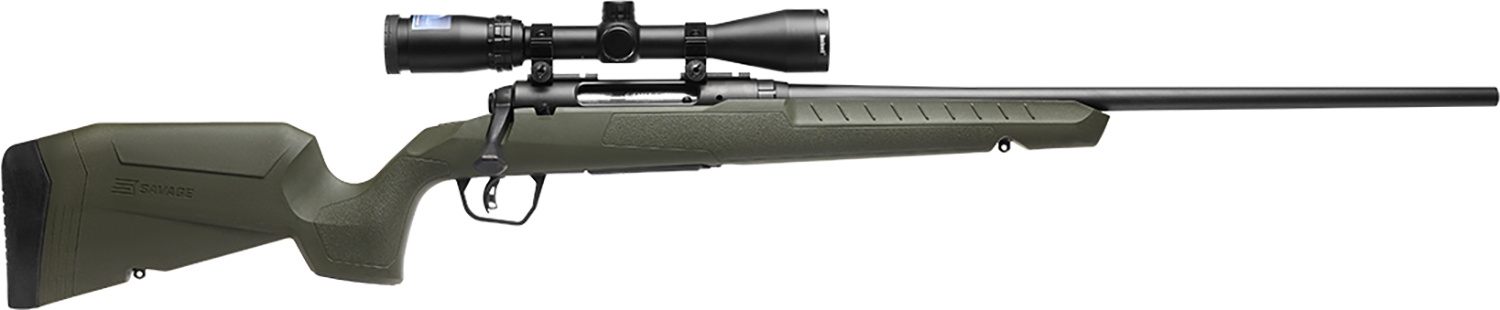 Savage Arms 32159 Axis 2 XP Combo 30-06 Springfield 4+1 22″ Black Sporter Barrel, Black Drilled & Tapped Steel Receiver, Fixed OD Green Synthetic Stock, Right Hand, Boresighted 3-9×40