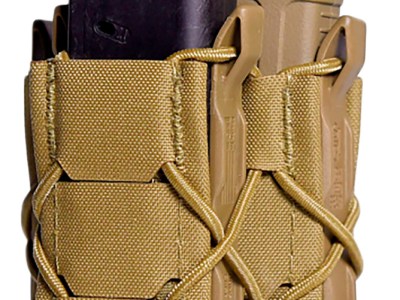 High Speed Gear 24DD00CB TACO Gen 2 Double Decker Coyote Brown Nylon Laminate MOLLE Mount Pistol/Rifle