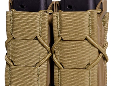 High Speed Gear 24PT02CB TACO Gen 2 Double Coyote Brown Nylon Laminate MOLLE Mount Pistol