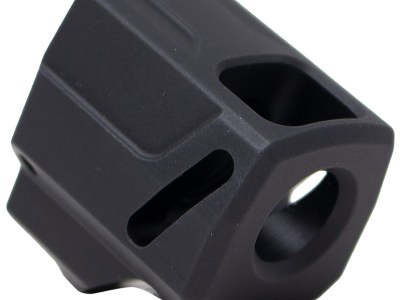 Faxon Firearms FFPACOMPSSS01 EXOS-525 Compensator Black Nitride 6061 Aluminum 1/2″x28 Threads 1.125″ OAL Compatible w/ Sig Sauer P365/P365 XL