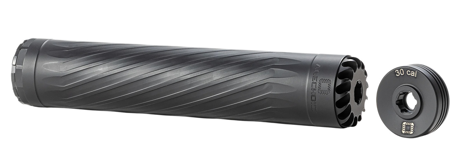 Anechoic X30LB Anechox 30L  30Cal/7.62mm/300Mag Black Stainless Steel/Titanium 1 3/8″x24 w/ 5/8″x24 DTA