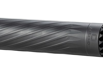 Anechoic X35LB Anechox 35L  35Cal/338Lapua/338/35Magnums Black Stainless Steel/Titanium 1 3/8″x24 w/ 1/2″x28 DTA