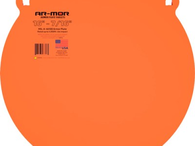 AR-MOR 16″ MIL41600 STEEL GONG – 7/16″ THICK STEEL ORANGE ROUND