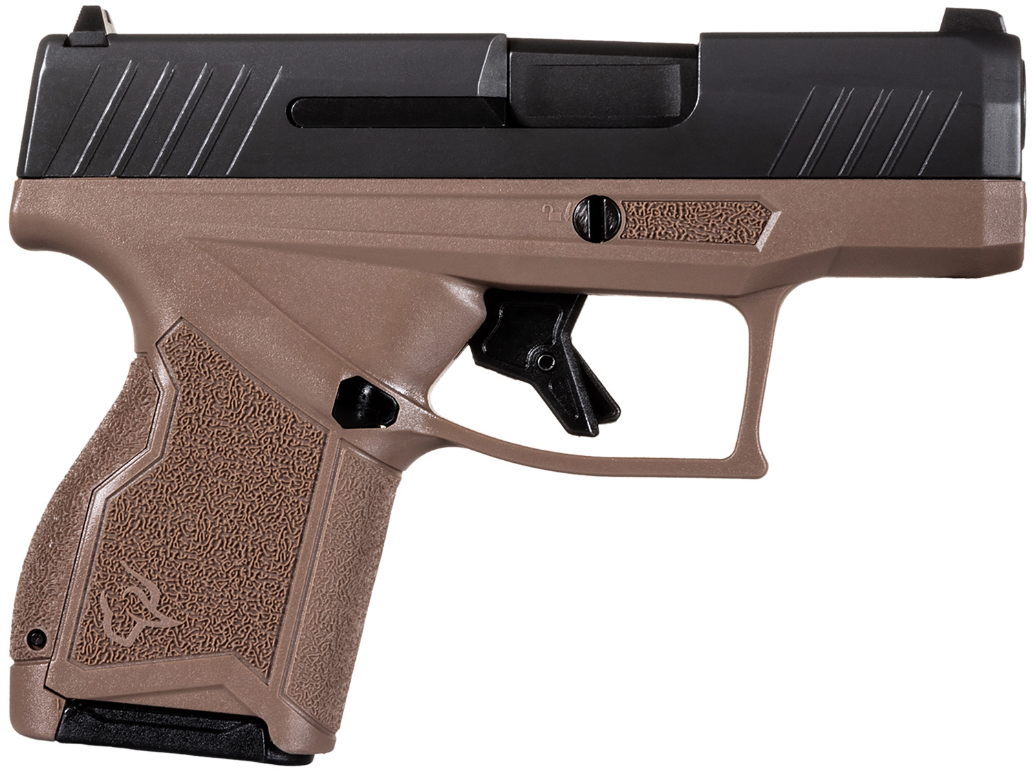 Taurus 1-GX4M931-B GX4  Micro-Compact Frame 9mm Luger 11+1 3.06″ Satin Black DLC Stainless Steel Barrel Black Alloy Steel Serrated Slide Brown Stainless Steel Frame Textured Grip
