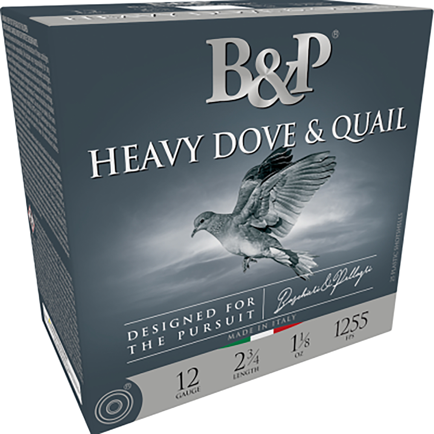 B&P Ammunition 12B18D9 Heavy Dove & Quail  12Gauge 2.75″ 1 1/8oz 9Shot 25 Per Box/10 Case