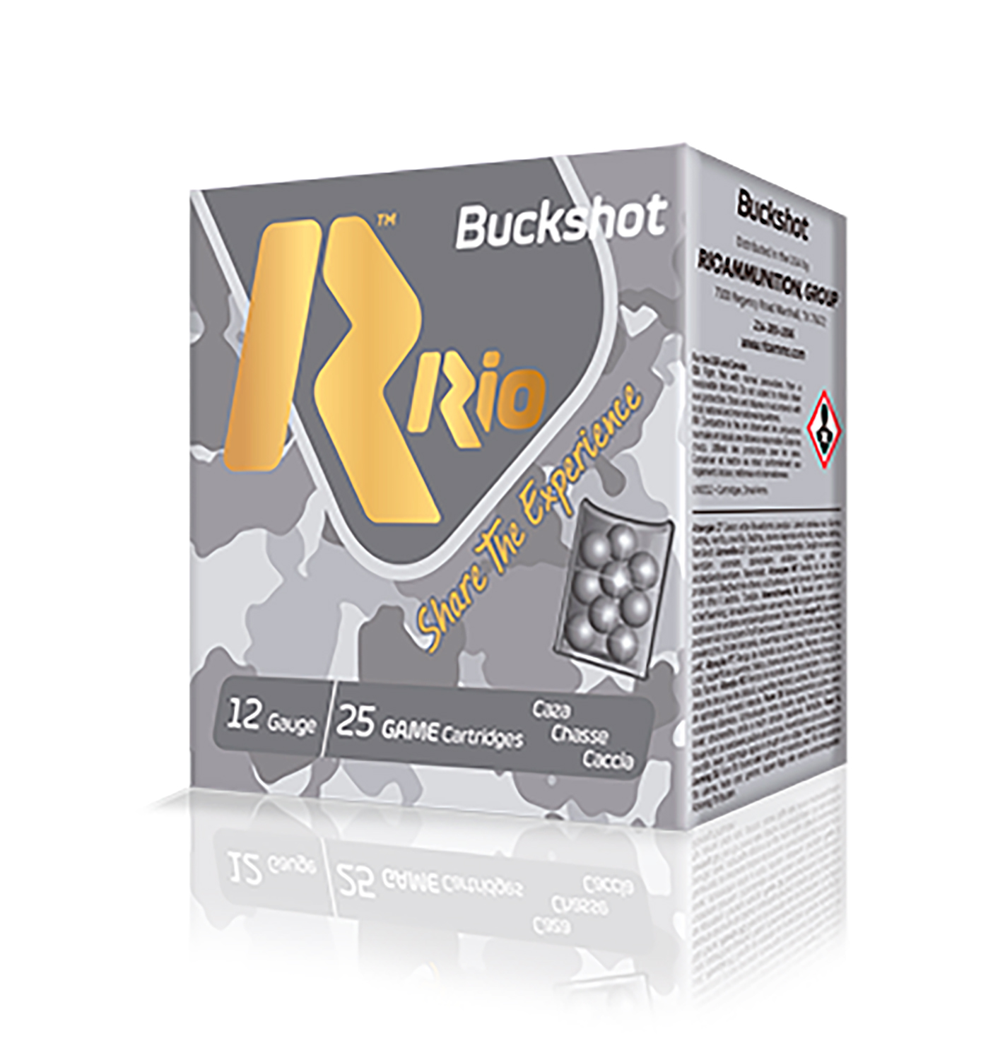 Rio Ammunition RB122725 Royal Buck  12Gauge 2.75″ 4Buck Shot 25 Per Box/10 Case
