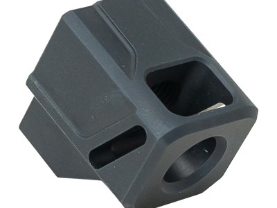 Faxon Firearms FFPACOMPDSMP01 EXOS-514 Compensator for M&P Black Aluminum 1/2″x28 Threads 1.10″ OAL 9mm