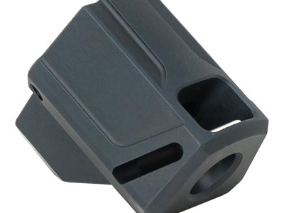 Faxon Firearms FFPACOMPDSS01 EXOS-515 Compensator for SIG Black 1/2″x28 Threads 1.40″ OAL 9mm