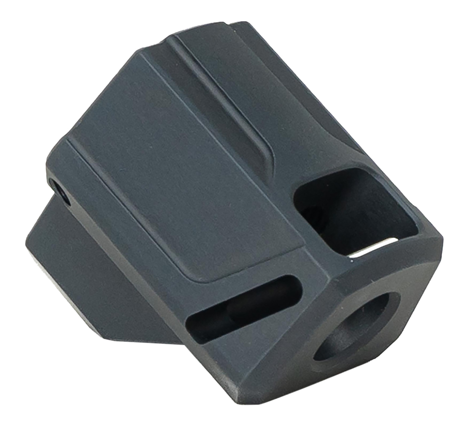 Faxon Firearms FFPACOMPDSS01 EXOS-515 Compensator for SIG Black 1/2″x28 Threads 1.40″ OAL 9mm