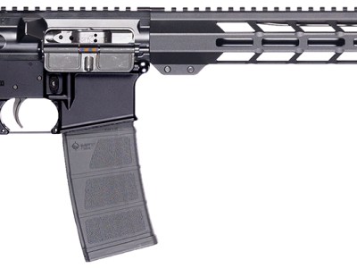 Patriot Ordnance Factory 02316  P-15 Base 5.56 NATO 10+1 16.50″ Black Anodized A2 Style Grip
