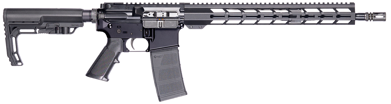 Patriot Ordnance Factory 02316  P-15 Base 5.56 NATO 10+1 16.50″ Black Anodized A2 Style Grip