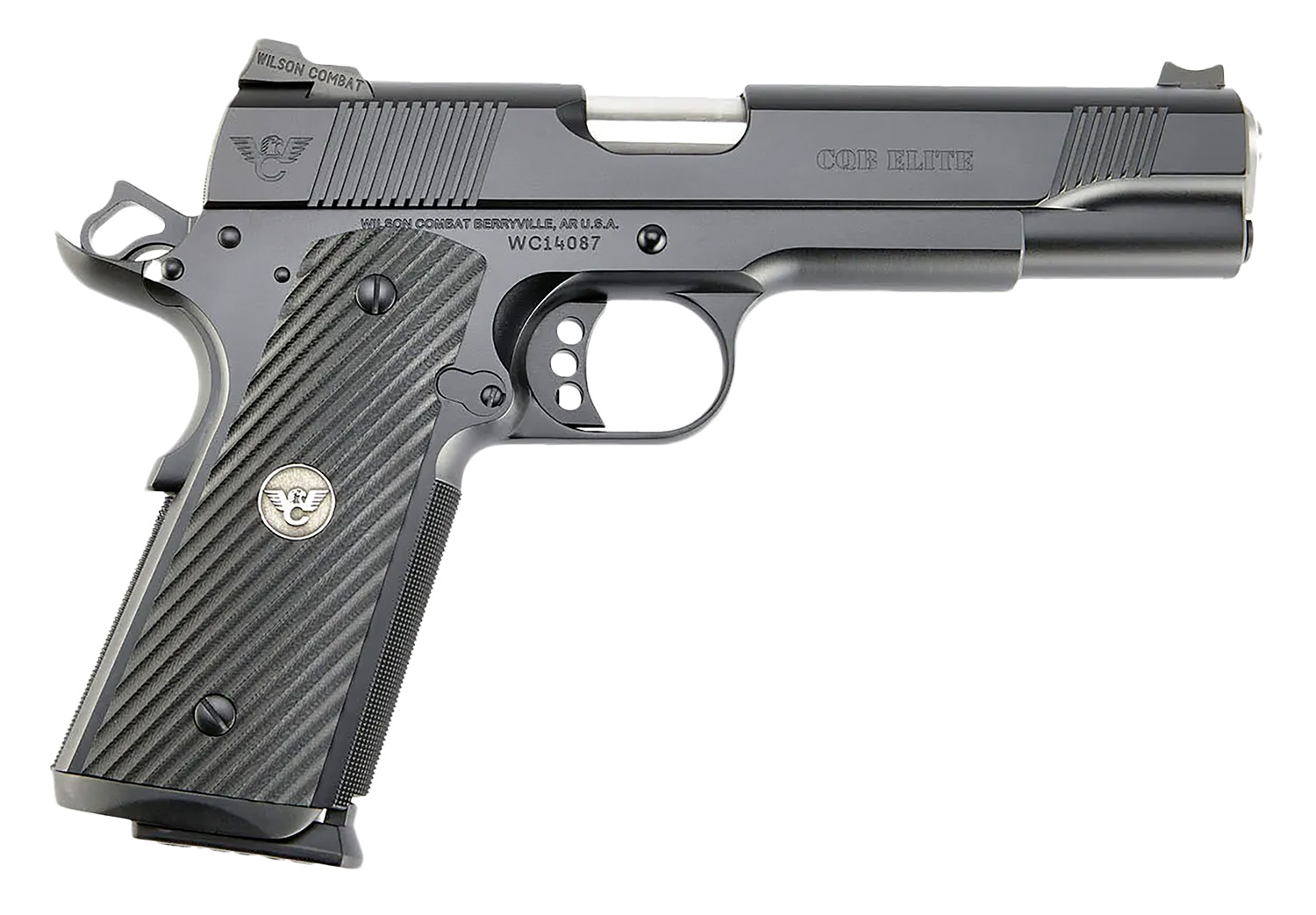 Wilson Combat CQBEFS-5 CQB Elite 45 ACP 8+1 5″ Black Armor Stainless Steel G10 grip