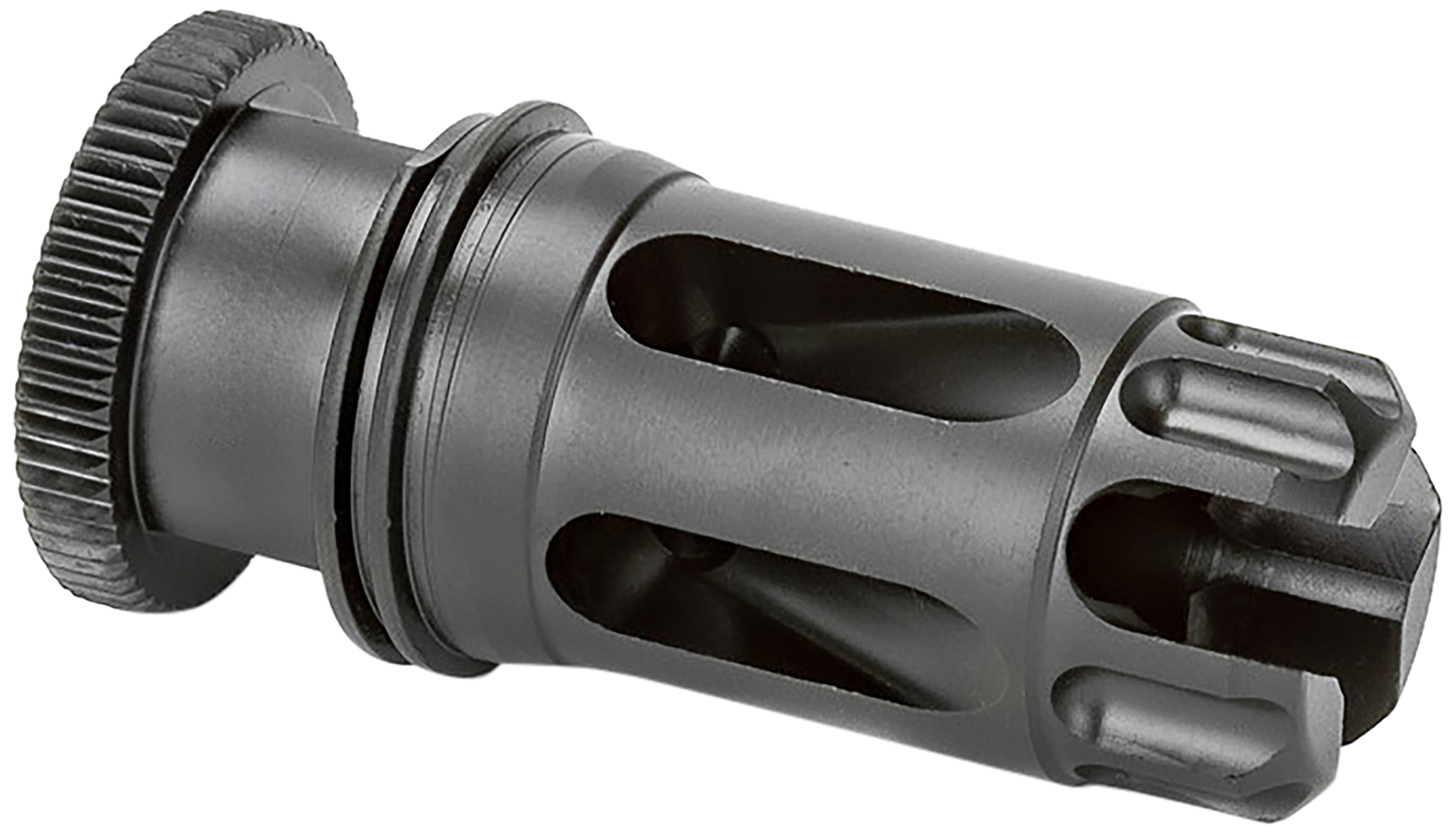 Griffin Armament DLFC22C1228 Dual-Lok Flash Comp 22/5.56 Black QPQ Nitride 17-4 PH Stainless Steel 1/2″x28 Threads