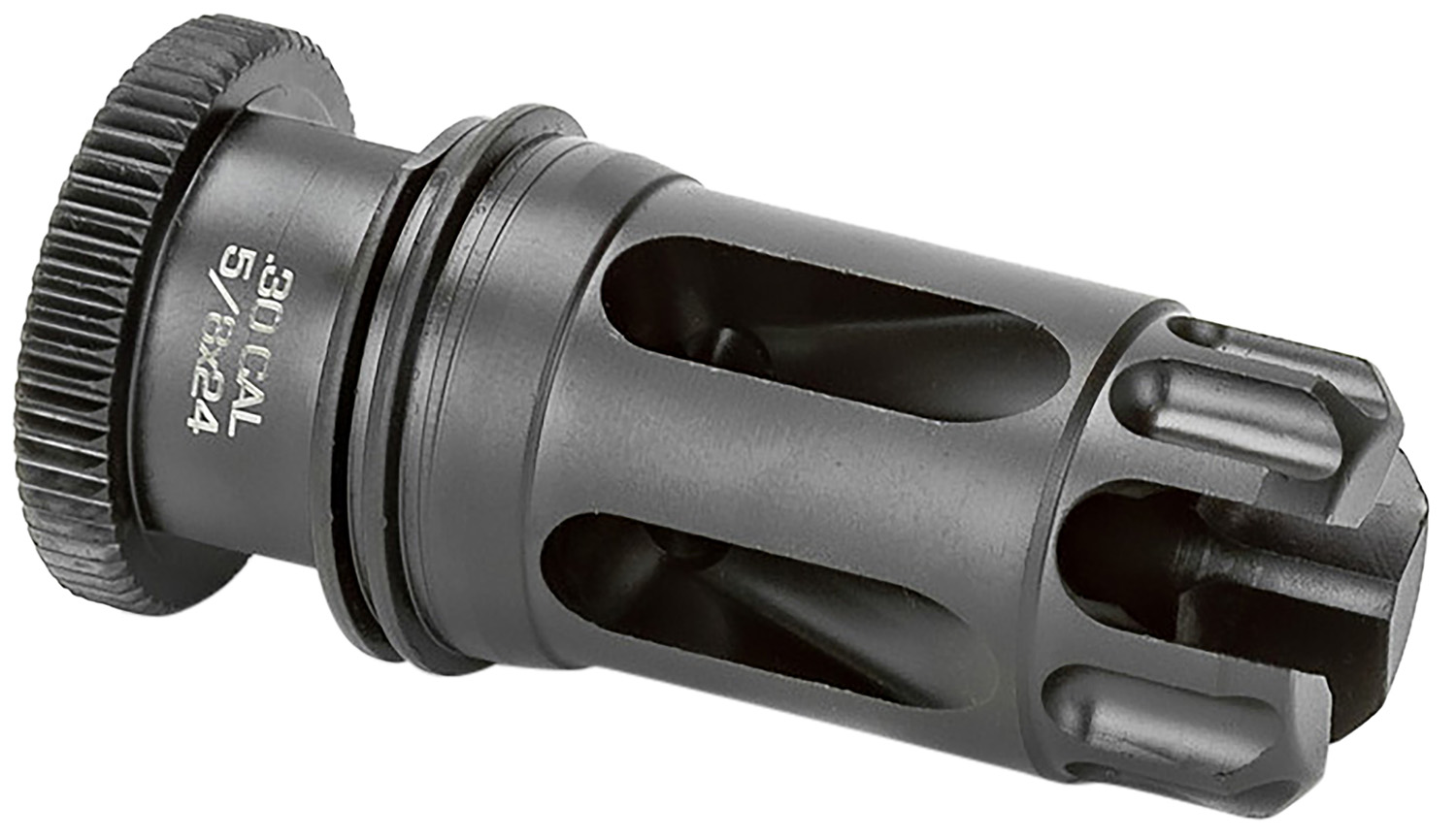 Griffin Armament DLFC30C5824 Dual-Lok Flash Comp 30/7.62mm Black QPQ Nitride 17-4 PH Stainless Steel 5/8″x24 Threads