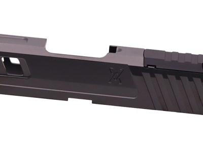 True Precision Inc TPSHCSBCRMS Axiom Optic Cut Slide Fits Springfield Hellcat Black DLC Anodized 416R Stainless Steel