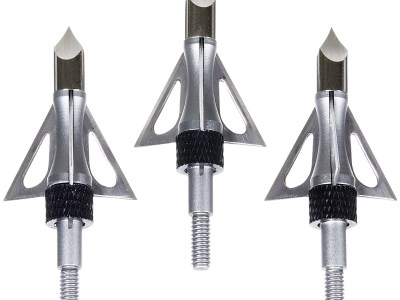 Allen 14635 Impact Fixed Blade Broadhead Stainless Steel Blades Silver 3 Pack