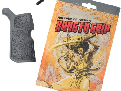 Die Free Co Llc KFGGRY Kung Fu Grip  Gray Nylon Fits AR15/M4/AR10/SR25