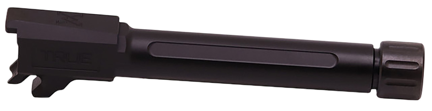 True Precision Inc TPP365FBXTBL  Sig 9mm Luger Threaded Black Nitride Stainless Steel, Fits Sig P365 Fuse