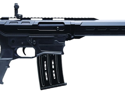 Charles Daly 930411 AR-12A  12 Gauge Semi-Auto 3″ 5+1 18.50″ Black Steel Barrel, Black Picatinny Rail Aluminum Receiver, Black Adj w/Pistol Grip Synthetic Stock