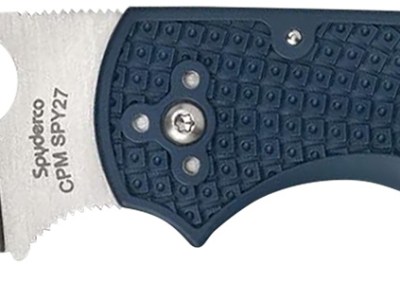 Spyderco C41PCBL5 Native 5 Lightweight 2.95″ Folding Spear Point Plain CPM SPY27 SS Blade Cobalt Blue FRN Handle Includes Pocket Clip