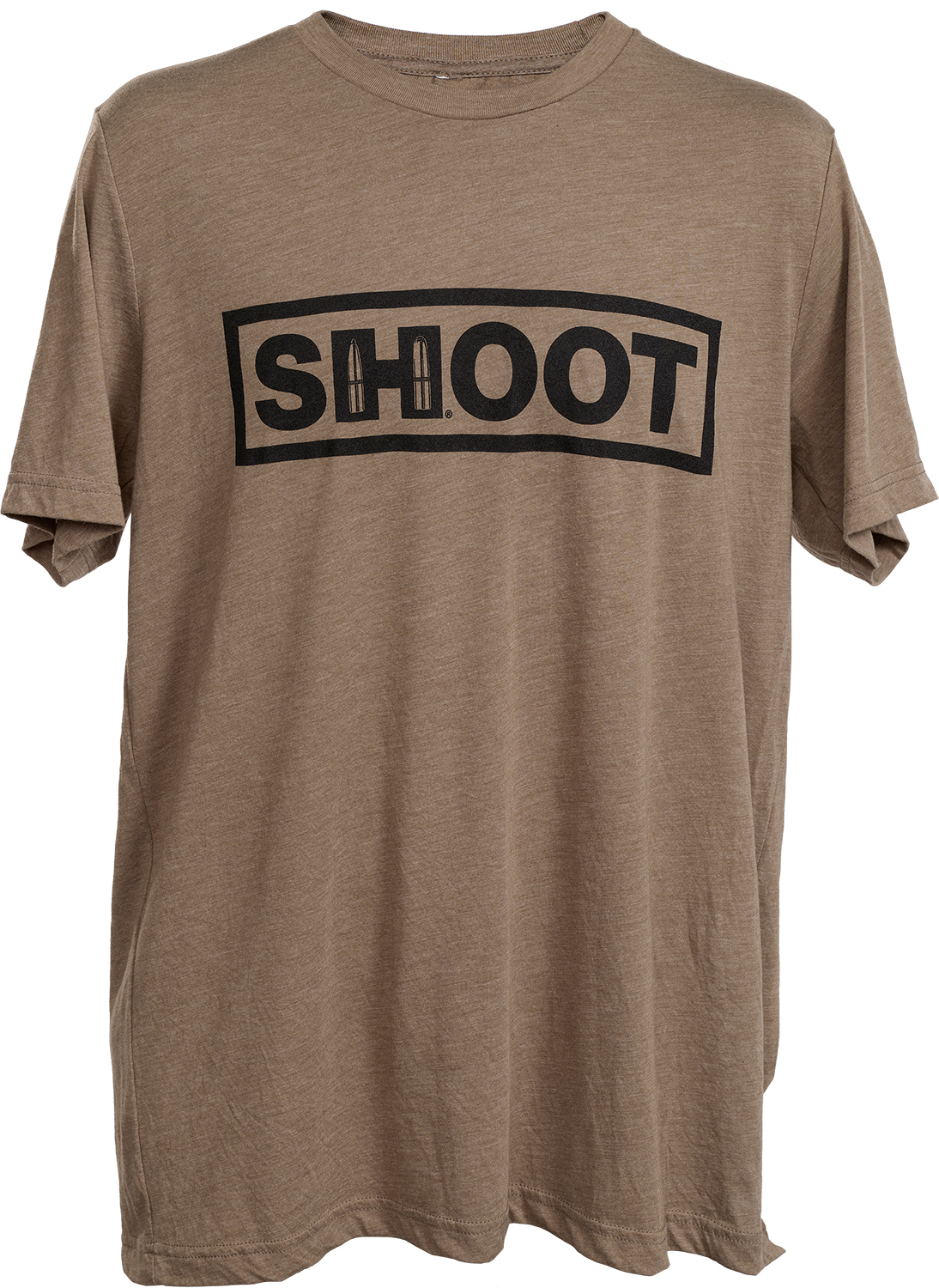 Hornady 99606XXXL Shoot T-Shirt Brown Tri-Blend Short Sleeve 3XL
