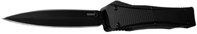 Boker 06EX244   3.39″ Double Edge Dagger Plain Black D2 Steel Blade Aluminum Handle