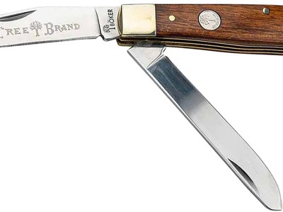 Boker 110832 Trapper 2.0 Clip Point/Spey Plain D2 Steel Blade Rosewood Tulip Wood Handle