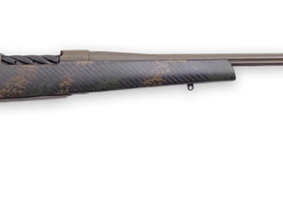 Weatherby MBC20N300PR8B Mark V Backcountry 2.0 300 PRC 3+1 28″ Patriot Brown Cerakote Fluted Barrel/Peak 44 Blacktooth Carbon Fiber w/ Dark Green/Brown Sponge Stock