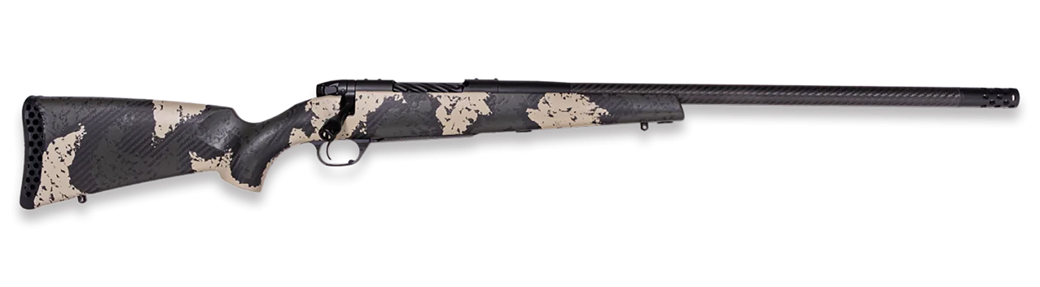 Weatherby MGS01N7MMBR2B Mark V Backcountry Guide 7mm BC BSF Carbon Graphite Black Cerakote/Peak 44 Blacktooth Exposed Carbon Fiber w/ Olive Green/Backpack Sponge Stock