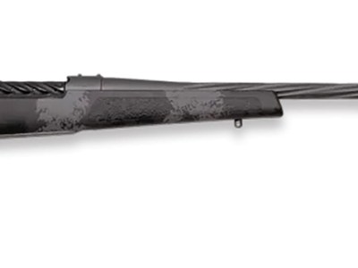 Weatherby MLW01N7MMBR2B Mark V Live Wild 7mm BC 3+1 20″ Carbon Gray Cerakote Fluted Threaded Barrel & Drilled & Tapped Receiver, Black w/Gray Accents Fixed Polymer Stock, Right Hand