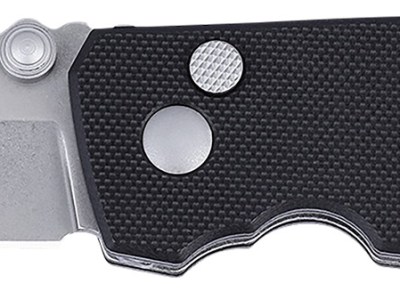 CRKT 2474 SQUID  EDC 2.27″ Folding Plain Stonewashed D2 Steel Blade, Black G10 Handle