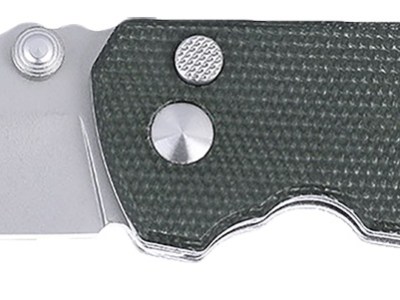 CRKT 2495GR SQUID XM 2.95″ Folding Plain Stonewashed D2 Steel Blade, Green Micarta Handle