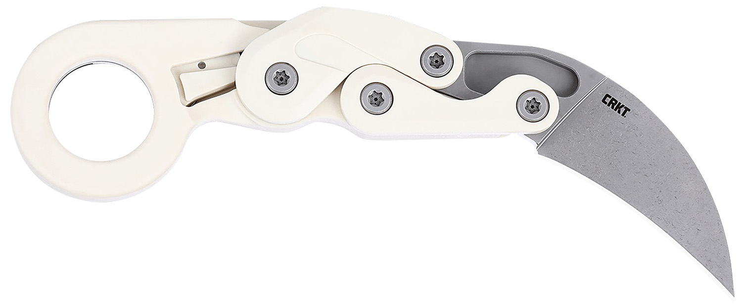 CRKT 4041S Provoke  2.47″ Folding Karambit Plain Stonewashed AUS-8A SS Blade, Grivory Handle