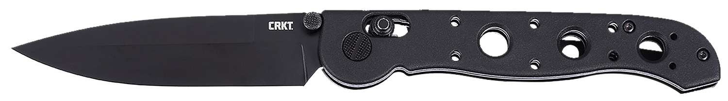 CRKT M16-03XK M16 03XK EDC 3.57″ Folding Spear Point Plain Black EDP D2 Steel Blade, Black Grivory Handle
