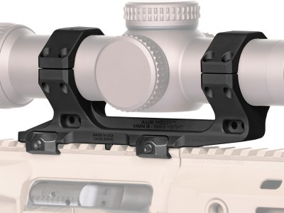 Reptilia LLC 100153 AUS Optic Mount Black 7075-T6 Aluminum 34mm Tube Mil-Spec 1913 Picatinny Rail Mount