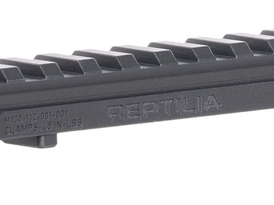 Reptilia LLC 100269 RMU Mount 12 Slot Black 7075-T6 Aluminum Mil-Spec 1913 Picatinny Rail Mount