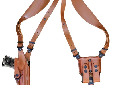 1791 Gunleather NSS2.4CBRVR  Optic Ready Shoulder Vertical Brown Fits Sig P320 Right Hand