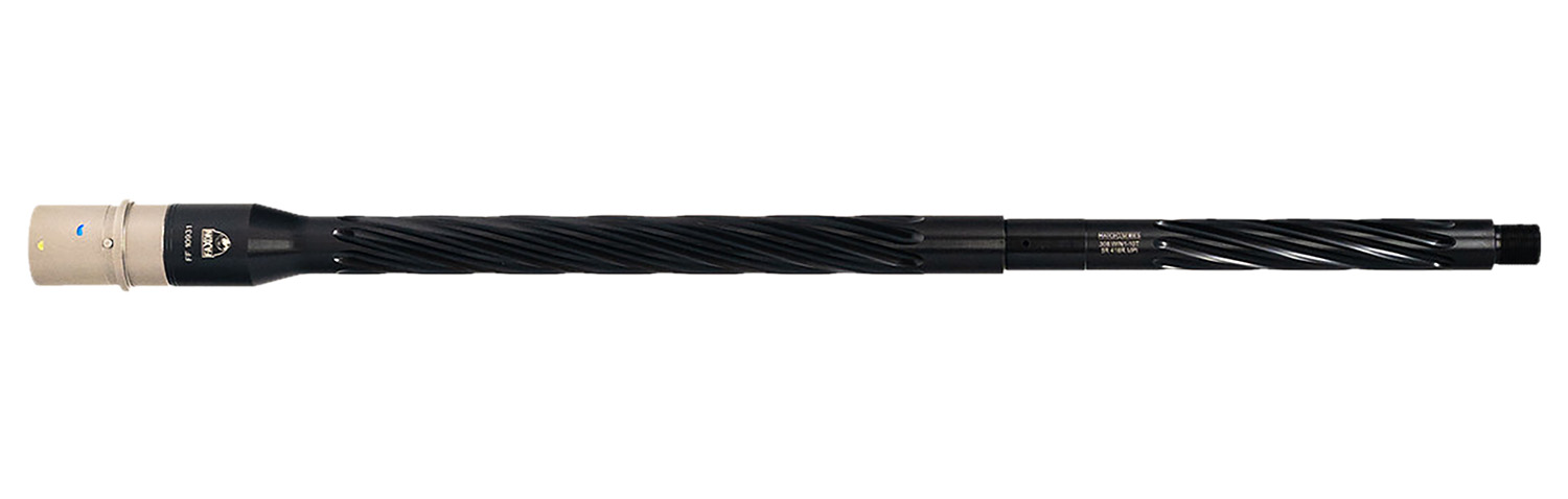 Faxon Firearms 10B810R20SHQ5RNP3  Match 308 Win 20″ Spiral Fluted Black Salt Bath Nitride 416-R Stainless Barrel