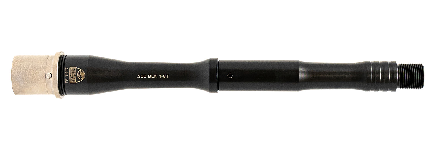 Faxon Firearms 15B38P9NGQ5RNP3  Match 300 Blackout 9″ Black Nitride 416-R Stainless Steel Barrel