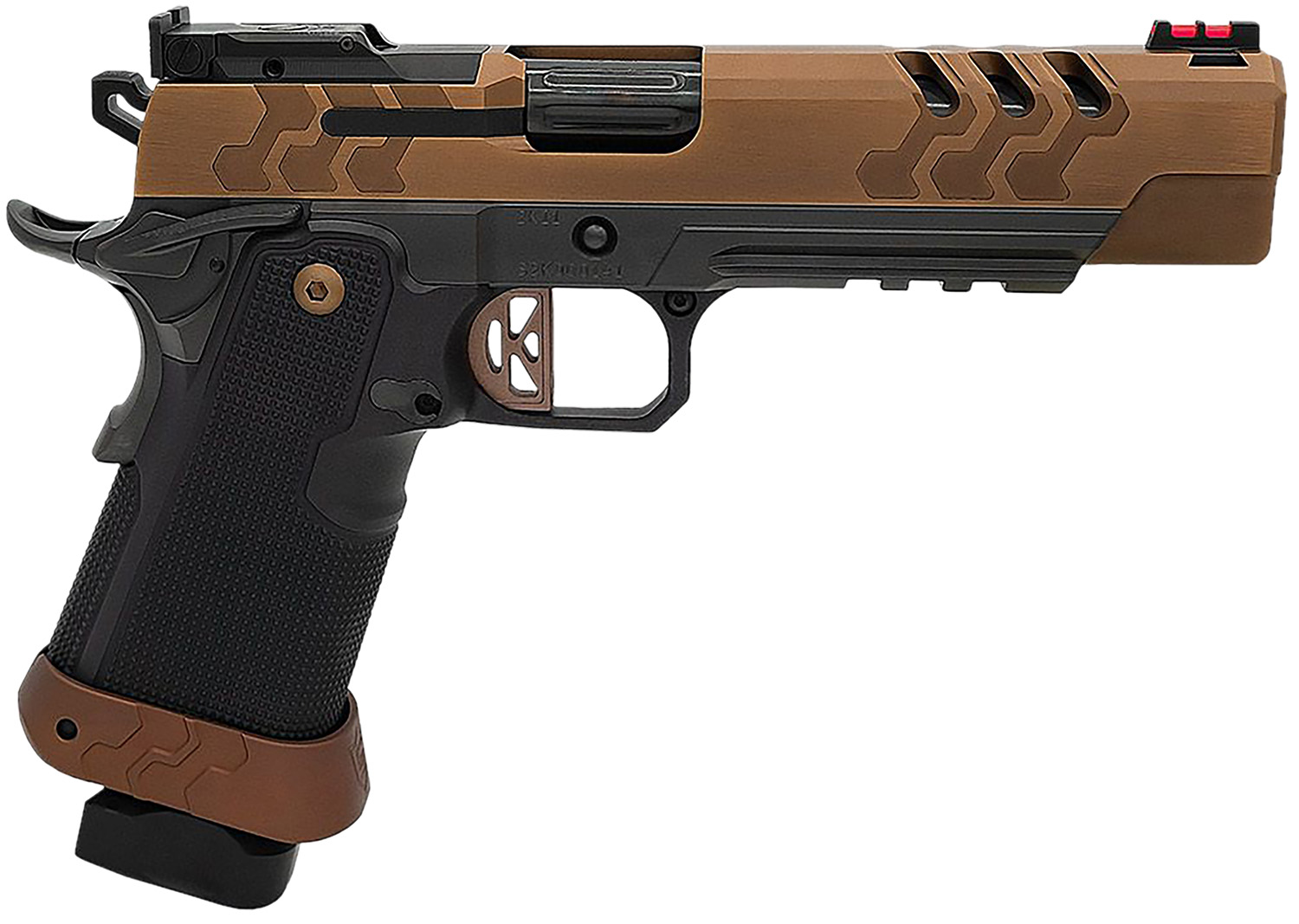 Kimber Mfg.,inc 3500052 2K11 Target (OR)  45 ACP 17+1 5″ High Polished w/ Coyote PVD, Brush Polish Flats w/ DLC Coating Stainless Steel Slide Aluminum Grip