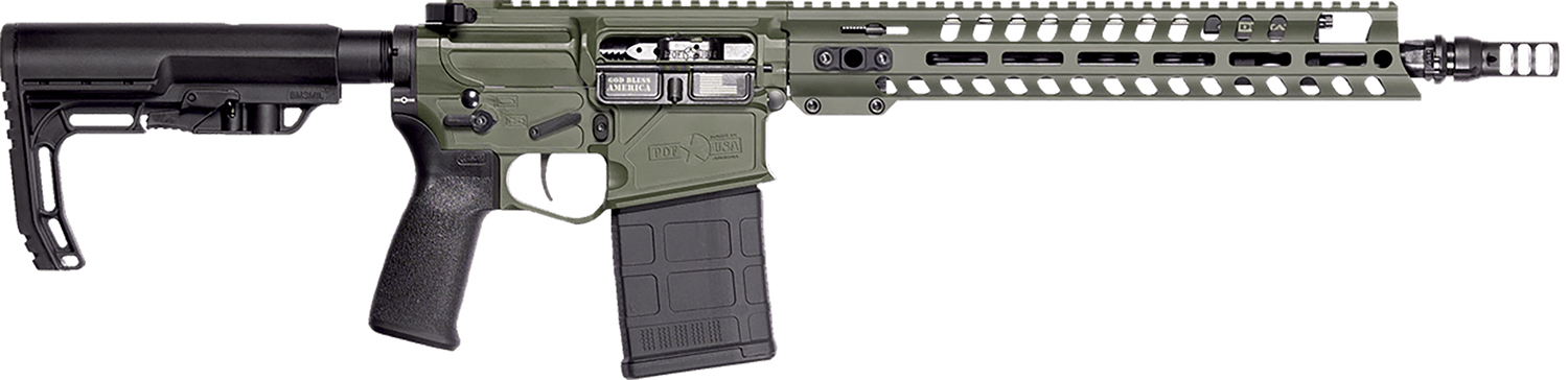 Patriot Ordnance Factory 02065 Rifle Rogue 308 Win 20+1 13.75″ Olive Dark Green Cerakote