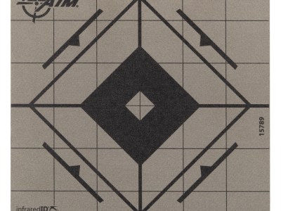 Allen 15789 Thermal Target  Sight-In Grid Hanging Paper 6″ x 6″ Black/Gray